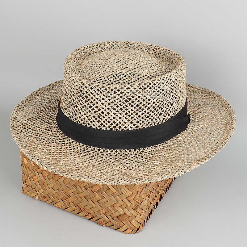 100% 천연 잔디 파나마 해변 태양 모자 여자 여름  - Bucket Hat Straw 리뷰 및 가격