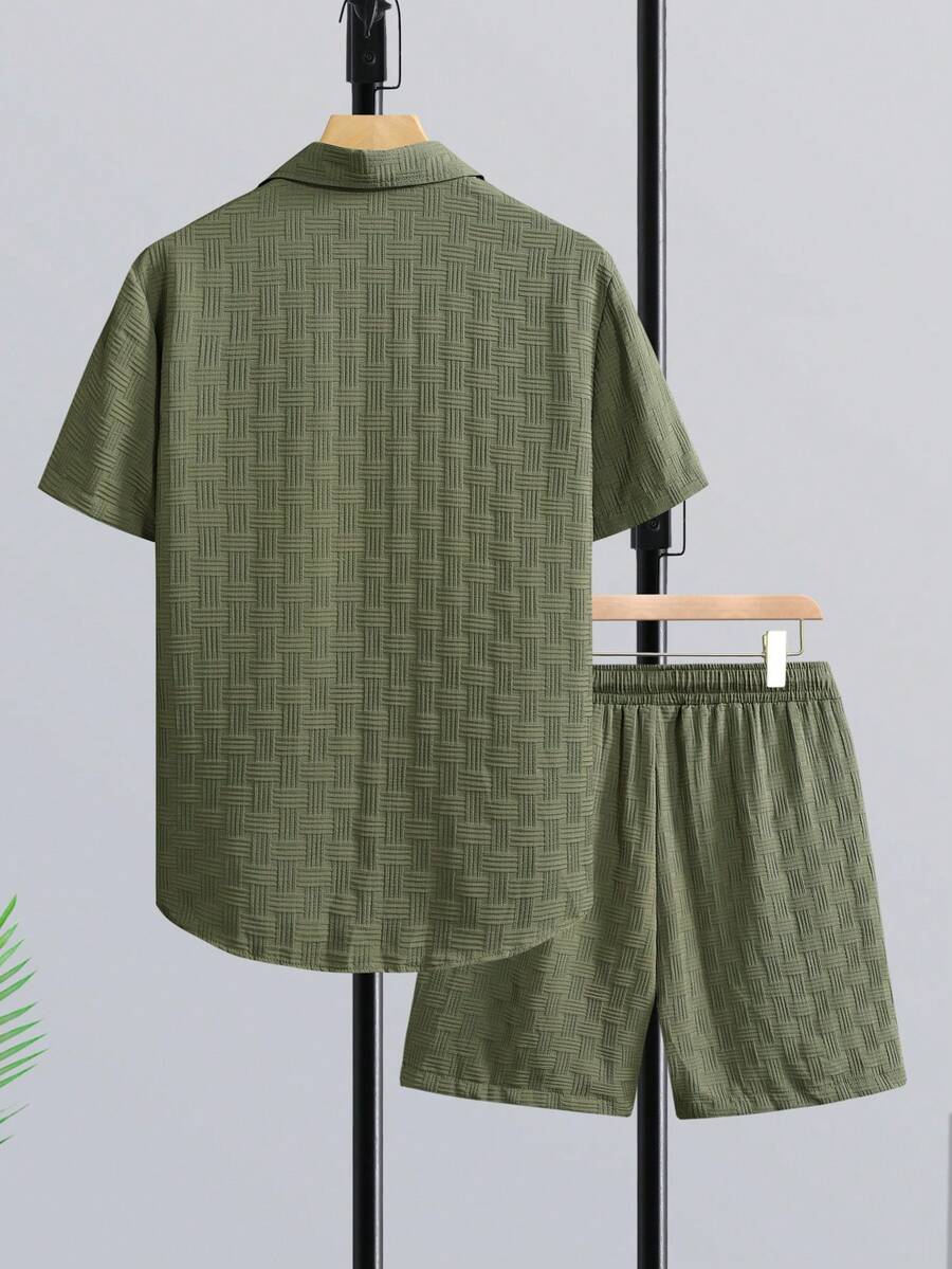 겐룬드 남성용 성숙한 휴가복 반팔 셔츠 세트, 남성용  - Short Linen Drawstring 리뷰 및 가격